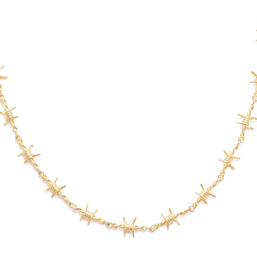 The Barb Wire Choker Danielle Guizio X The M Jewelers Exclusive - Gold Vermeil